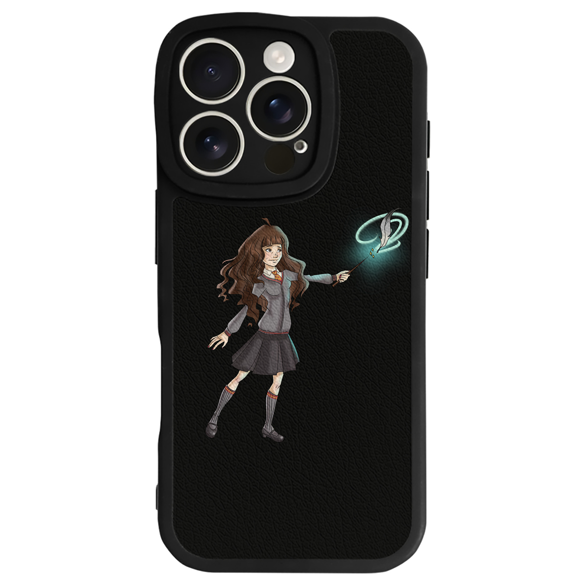 （画像用） Harry Potter ハリー・ポッターシリーズ 【iPhone 16シリーズ対応】シリコンスマホケース（レザー調） 材質：シリコン